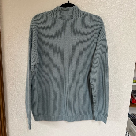 Haven Well Within Overlapped V-Neck Cotton Sweater Size M - Picture 4 of 4